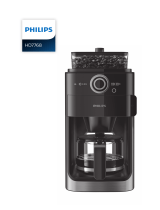 Philips GRIND & BREW HD7768/90 Manual do proprietário