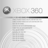 Microsoft Xbox 360 VGA HD AV Cable Guia de usuario