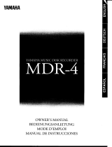 Yamaha MDR-4 Manual do proprietário