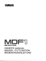 Yamaha MDF1 Manual do proprietário