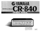 Yamaha CR-840 Manual do usuário
