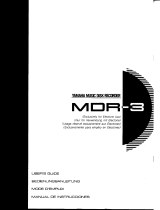 Yamaha MDR-3 Manual do proprietário