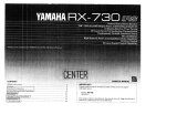 Yamaha RX-730 Manual do proprietário