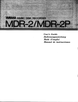 Yamaha MDR-2 Manual do proprietário