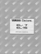 Yamaha EL-7 Manual do proprietário