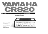 Yamaha CR-820 Manual do proprietário