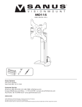 Sanus MD115 Manual do usuário