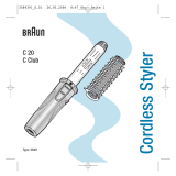 Braun C 20 Independent Steam Manual do usuário