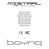 Boynq MISTRAL FAN BLACK Manual do usuário