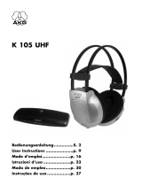 AKG K 105 UHF Manual do usuário