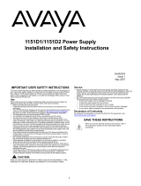 Avaya 1151D1/1151D2 Manual do usuário