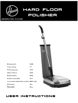 Hoover hard floor polisher Manual do usuário