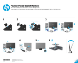 HP Pavilion 20xi 20-inch Diagonal IPS LED Backlit Monitor Manual do usuário
