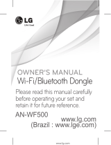 LG AN-WF500 Manual do usuário