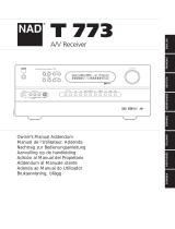 NAD Electronics T 773 Manual do usuário