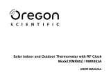 Oregon Scientific RMR802 / RMR802A Manual do usuário