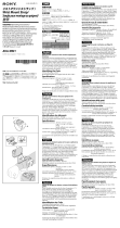 Sony Ремешок на запястье с держателем (AKA-WM1) Manual do usuário