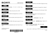 Sony FDA-A1AM Informação importante