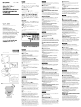 Sony Адаптер для изменения угла наклона VCT-TA1 Manual do usuário