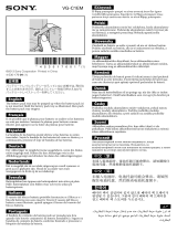 Sony VG-C1EM Informação importante