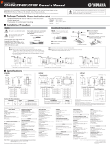 Yamaha CP4SW/CP4SF/CP1SF Manual do proprietário