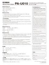 Yamaha PA-U010 Manual do usuário
