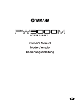 Yamaha PW3000M Manual do usuário