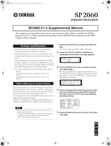 Yamaha SP2060 Manual do usuário