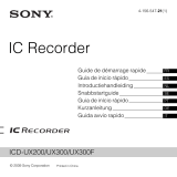 Sony Série ICD-UX300 Manual do proprietário
