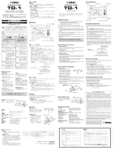 Yamaha TD-1 Manual do proprietário