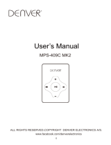 Denver MPS-409CMK2 Manual do usuário
