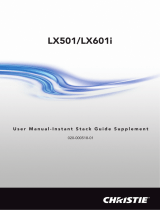Christie LX501 Manual do usuário
