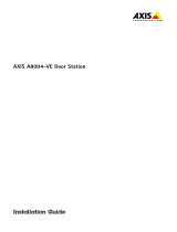 Axis A8004-VE Manual do usuário