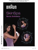 Braun SkinSpa, Sonic Exfoliator, 901 Spa, Silk-épil 7 Manual do usuário