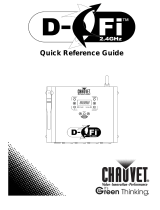 CHAUVET DJ D-Fi 2.4GHz Guia de referência