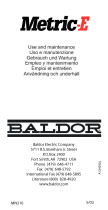 Baldor-Reliance Metric-E Motors Manual do proprietário