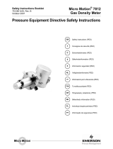 Micro Motion Pressure Equipment Directive - Model 7812 Manual do proprietário