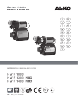 AL-KO HWF 1400 Inox mit 5 Laufrädern, 6000 L/h, Manual do usuário
