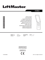 Chamberlain LiftMaster 747EV Manual do proprietário