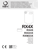 Key Automation RX4X, RX4S, RXI23X, RXM23X Guia de usuario