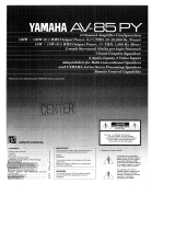 Yamaha AV-85PY Manual do proprietário