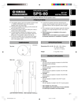 Yamaha SPS-80 Manual do proprietário