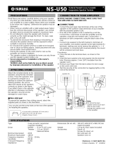 Yamaha NS-U50 Manual do proprietário