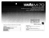 Yamaha M-70 Manual do proprietário