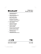 EINHELL TE-AG 18 Li Kit Manual do usuário