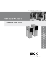 SICK WSU26-2/WEU26-2 Photoelectric Safety Switch Instruções de operação