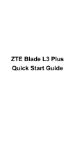 ZTE Blade Blade L3 Plus Guia rápido