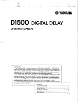 Yamaha D1500 Manual do proprietário