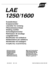 ESAB LAE 1250 / LAE 1600 Manual do usuário