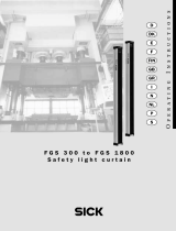 SICK FGS 300 to FGS 1800 Safety light curtain Instruções de operação